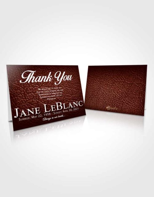 Funeral Thank You Card Template Brilliant Passion