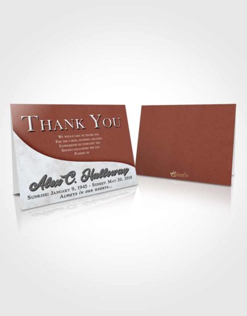 Funeral Thank You Card Template Brilliant Peace of Mind