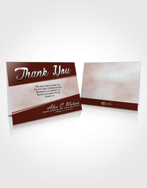 Funeral Thank You Card Template Brilliant Vitality