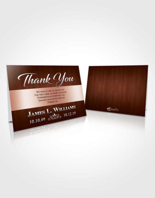 Funeral Thank You Card Template Calm Force