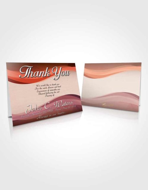 Funeral Thank You Card Template Calm Fortitude