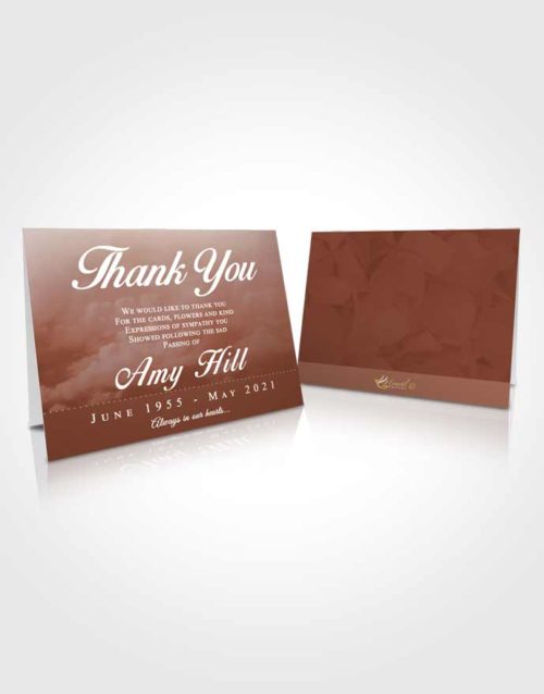Funeral Thank You Card Template Calm Sympathy