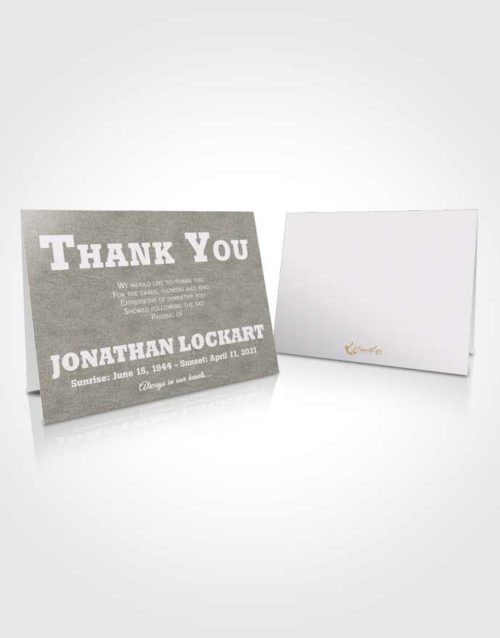 Funeral Thank You Card Template Collected Intensity