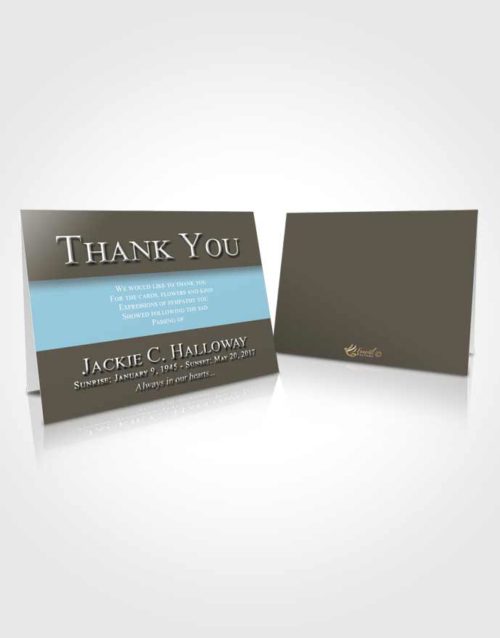 Funeral Thank You Card Template Collected Nobility