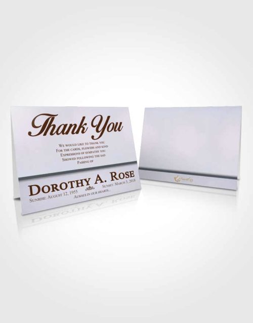 Funeral Thank You Card Template Collected Tolerance