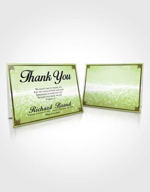Funeral Thank You Card Template Composed Class Light
