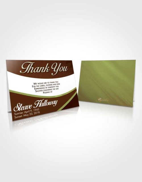 Funeral Thank You Card Template Composed Diligence