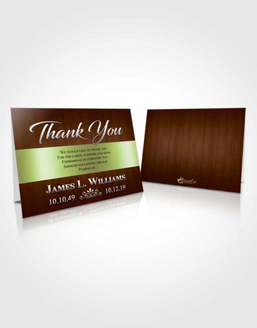 Funeral Thank You Card Template Composed Force