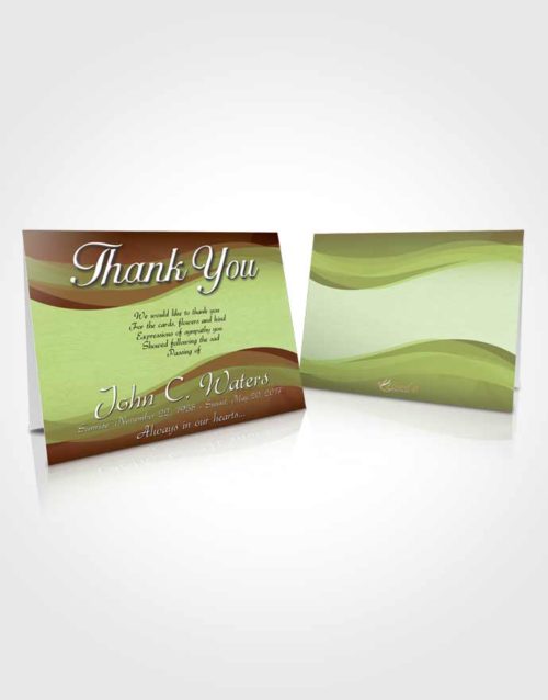 Funeral Thank You Card Template Composed Fortitude