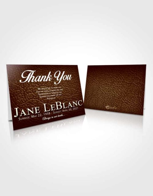 Funeral Thank You Card Template Composed Passion