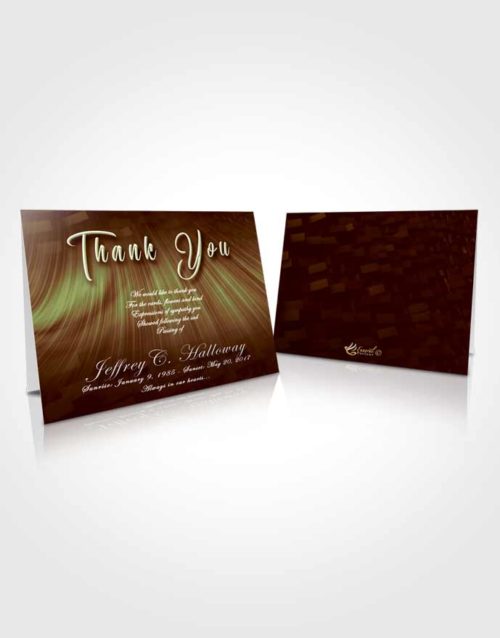 Funeral Thank You Card Template Composed Strength