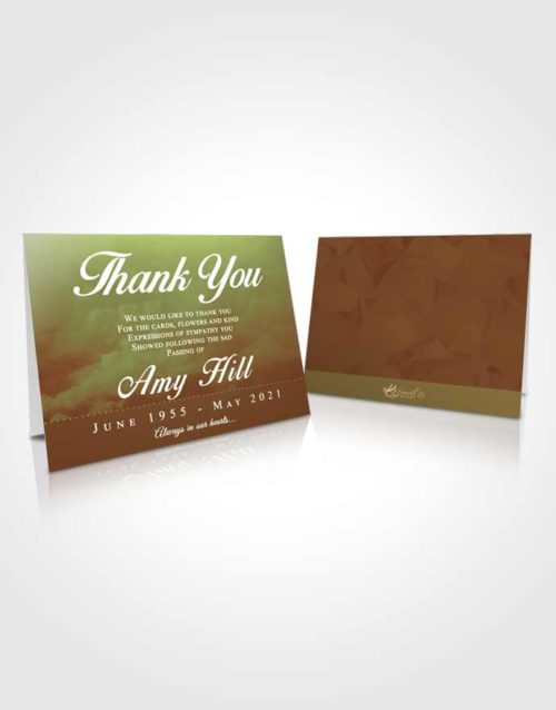 Funeral Thank You Card Template Composed Sympathy