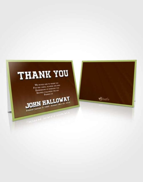 Funeral Thank You Card Template Composed Vigor