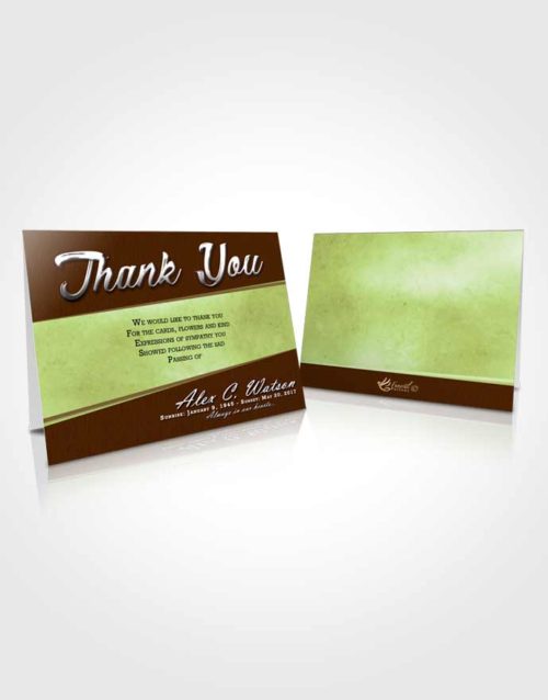 Funeral Thank You Card Template Composed Vitality