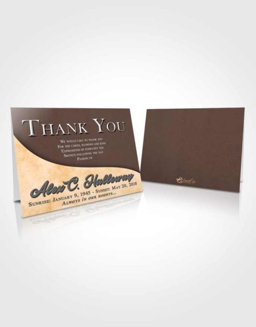 Funeral Thank You Card Template Cordial Peace of Mind