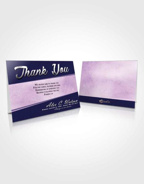 Funeral Thank You Card Template Dazzling Vitality