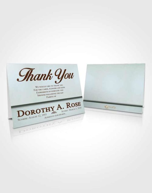 Funeral Thank You Card Template Delicate Tolerance