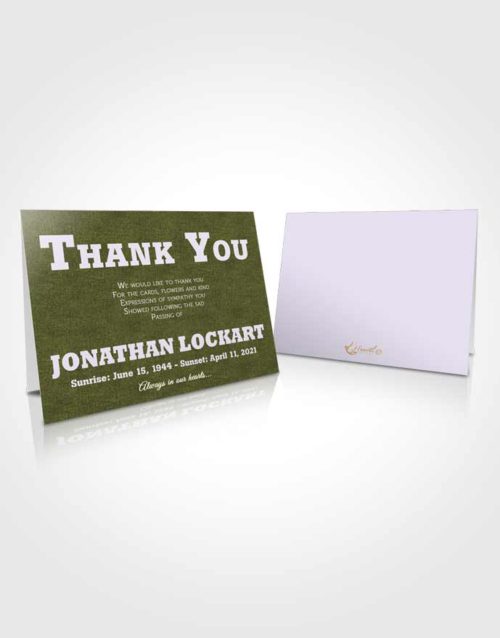 Funeral Thank You Card Template Devoted Intensity