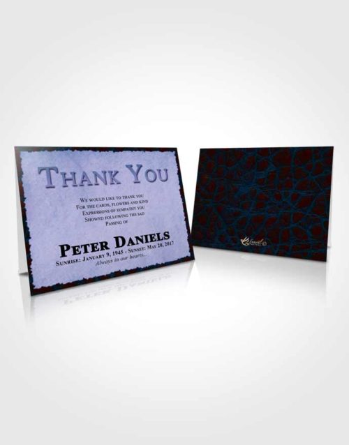 Funeral Thank You Card Template Devoted Outback