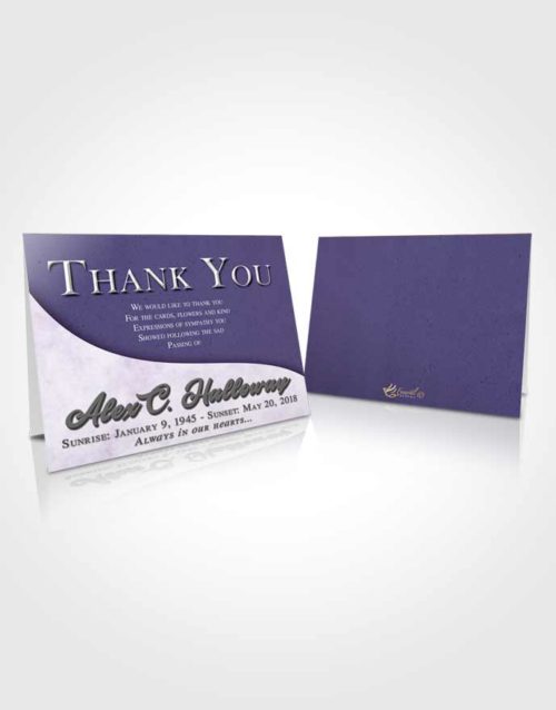 Funeral Thank You Card Template Devoted Peace of Mind