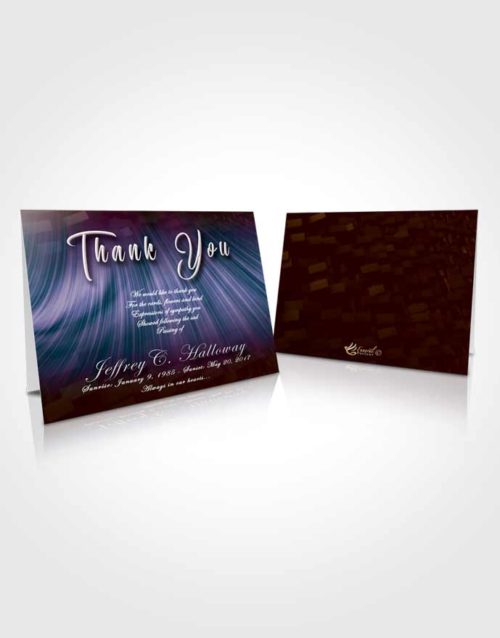 Funeral Thank You Card Template Devoted Strength