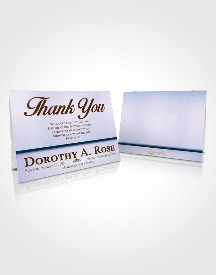 Funeral Thank You Card Template Devoted Tolerance