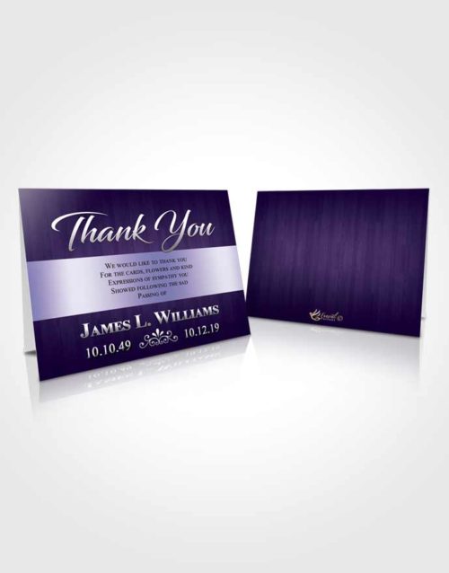 Funeral Thank You Card Template Diamond Force