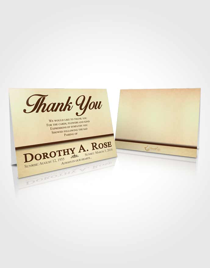 Funeral Thank You Card Template Early Tolerance