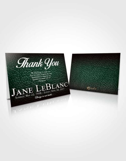 Funeral Thank You Card Template Electrifying Passion