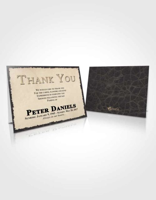 Funeral Thank You Card Template Elegant Outback