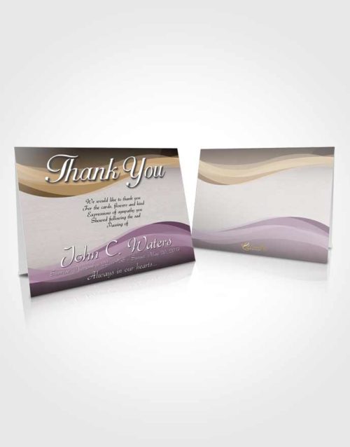 Funeral Thank You Card Template Evening Fortitude