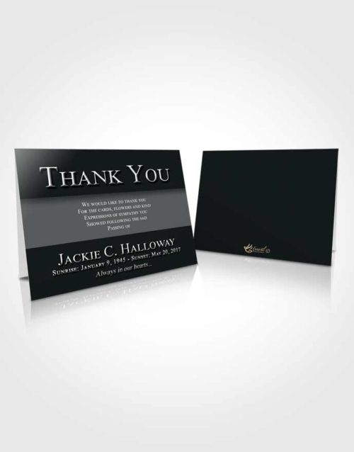 Funeral Thank You Card Template Freedom Nobility