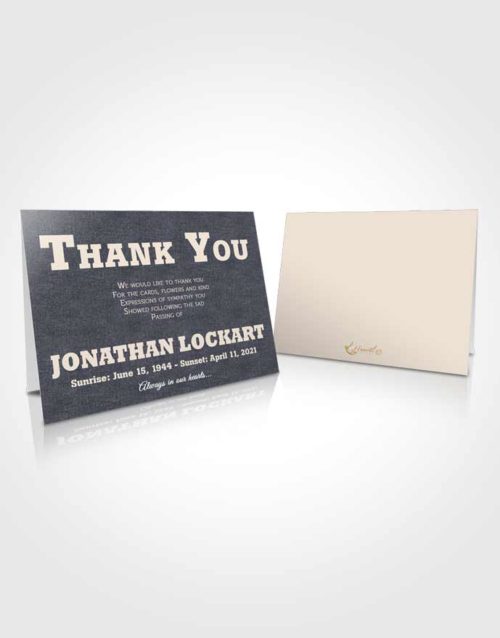 Funeral Thank You Card Template Gentle Intensity