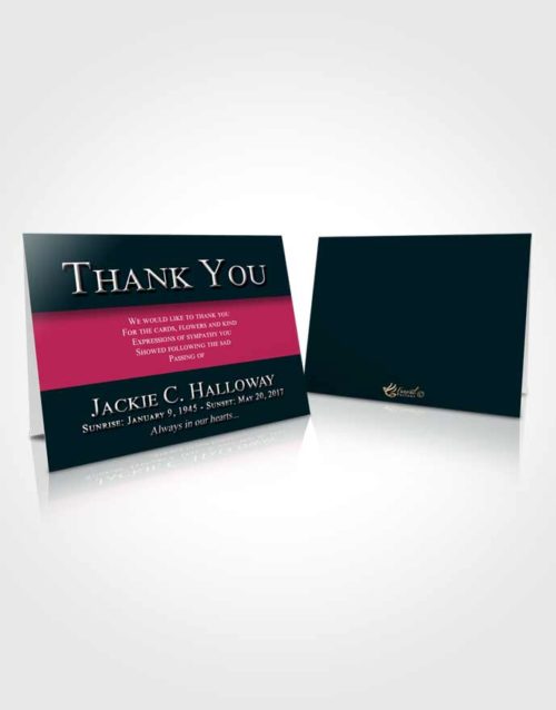 Funeral Thank You Card Template Gentle Nobility
