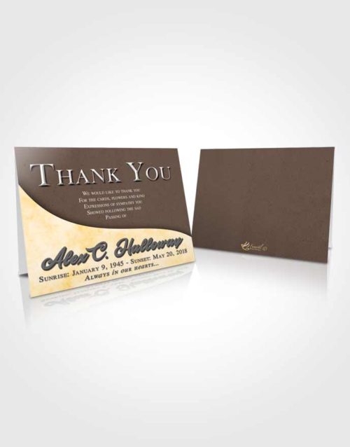 Funeral Thank You Card Template Gentle Peace of Mind