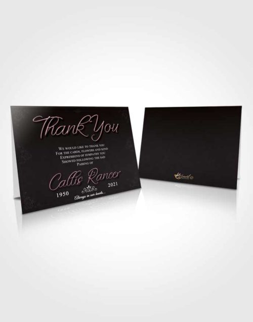 Funeral Thank You Card Template Graceful Desire