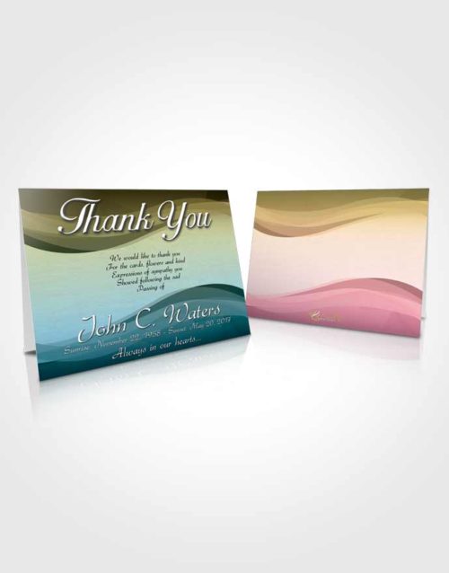 Funeral Thank You Card Template Harmonious Fortitude