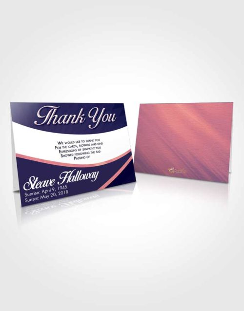 Funeral Thank You Card Template Loyal Diligence