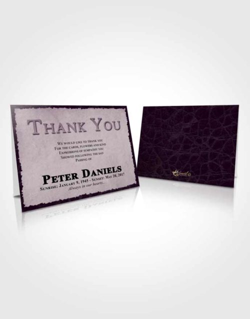 Funeral Thank You Card Template Loyal Outback