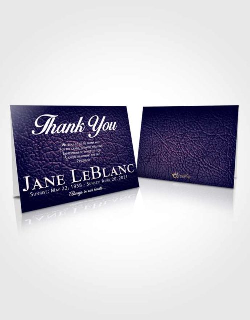 Funeral Thank You Card Template Loyal Passion