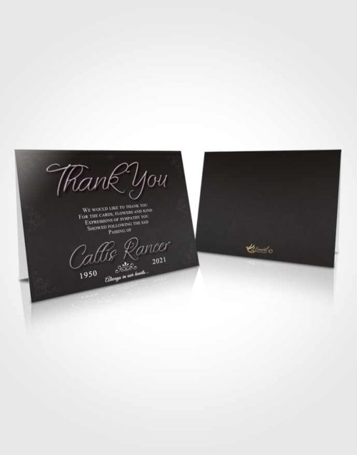 Funeral Thank You Card Template Lustful Desire