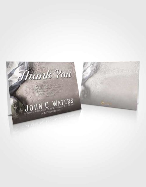 Funeral Thank You Card Template Lustful Stars and Stripes