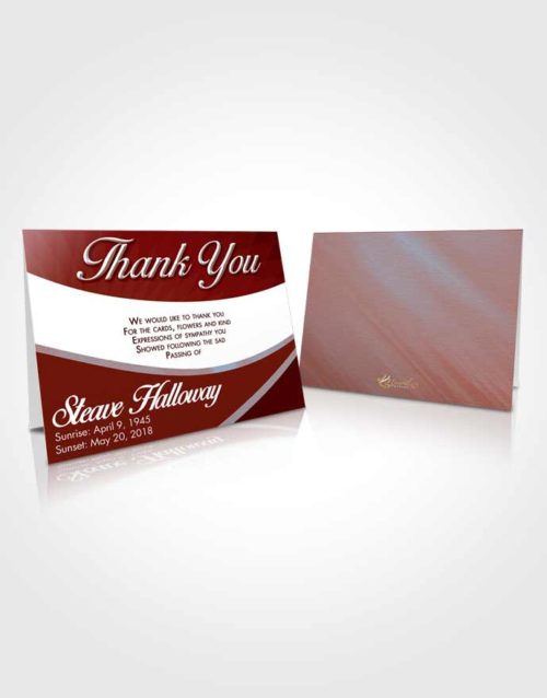 Funeral Thank You Card Template Lustrous Diligence