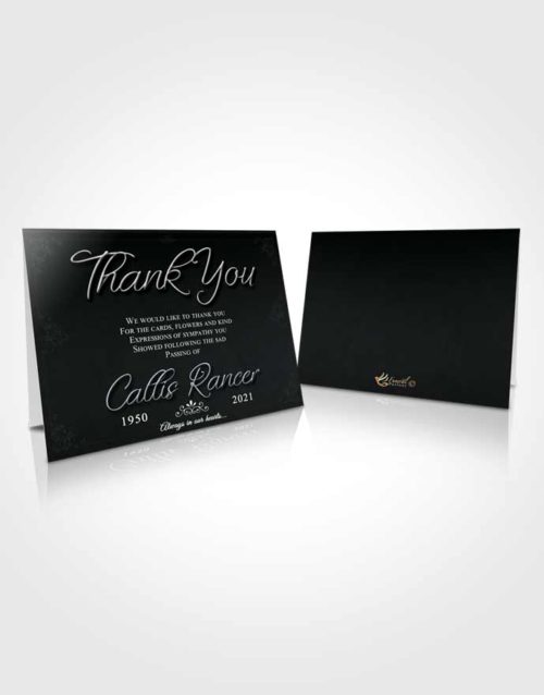 Funeral Thank You Card Template Majestic Desire