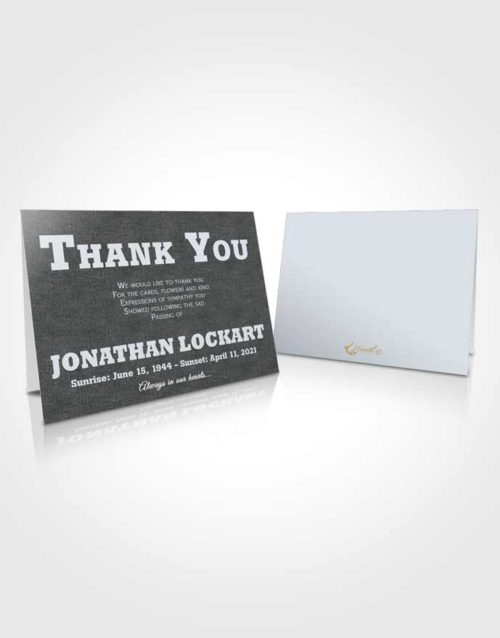 Funeral Thank You Card Template Majestic Intensity