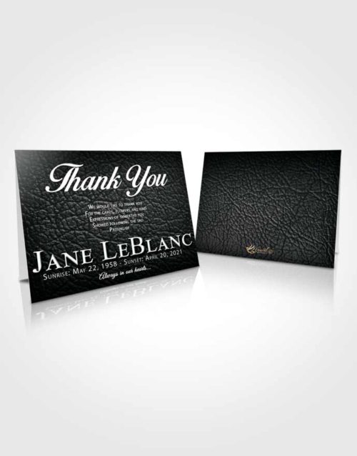 Funeral Thank You Card Template Majestic Passion