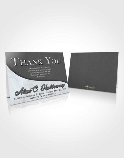 Funeral Thank You Card Template Majestic Peace of Mind