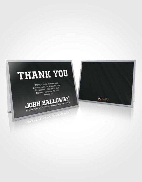 Funeral Thank You Card Template Majestic Vigor