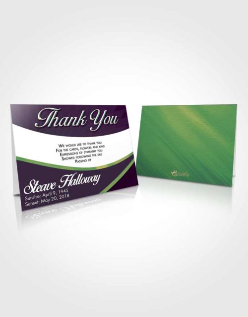 Funeral Thank You Card Template Mellow Diligence