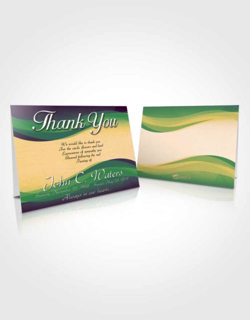 Funeral Thank You Card Template Mellow Fortitude
